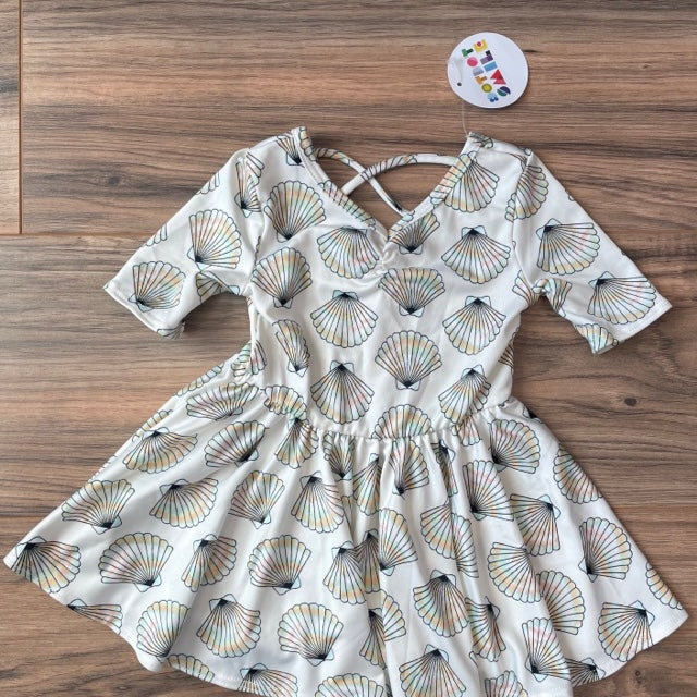 NEW 6-12m Dot Dot Smile Seashell Print Dress NEW 6-12m Dot Dot Smile Seashell Print Dress