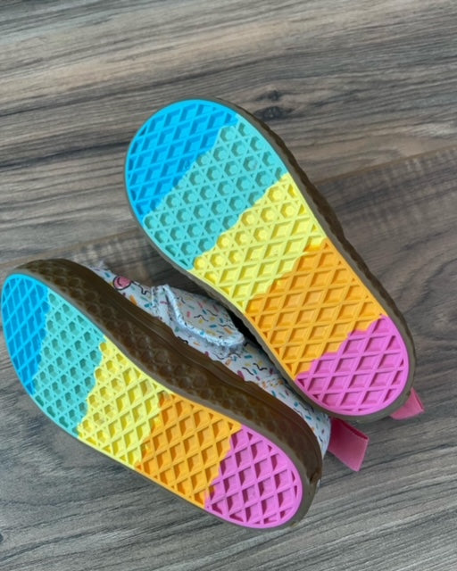 Vans with hot sale rainbow bottoms