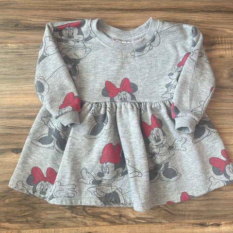 12m Minnie Mouse sweatshirt dress