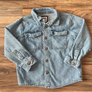 Size 5-6 Cotton On Kids denim shacket