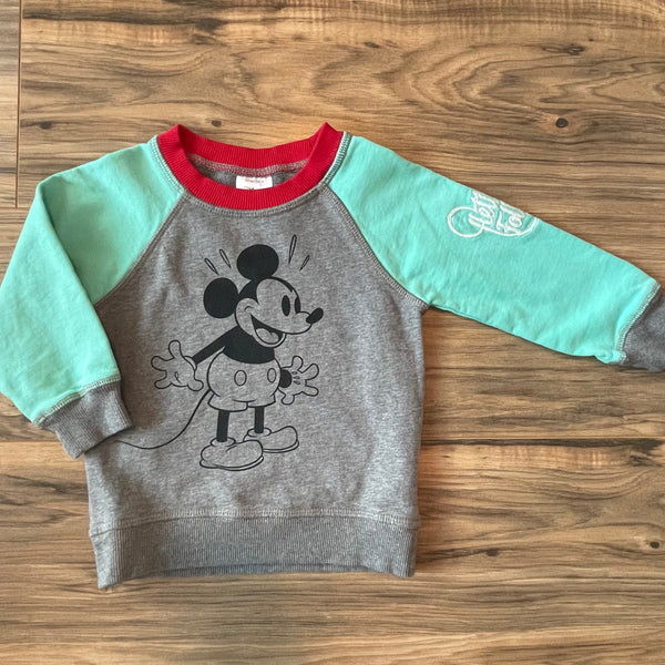 2T Hanna Andersson x Disney Mickey Mouse sweatshirt