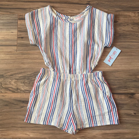 NEW XS (4/5) Cat & Jack striped gauzy romper