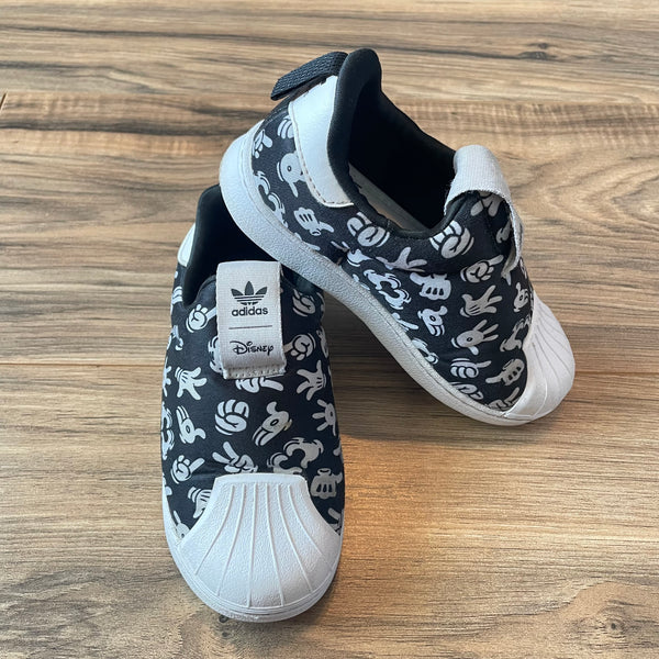 Size 10 Adidas x Disney Superstar 360 Mickey Mouse slip-ons