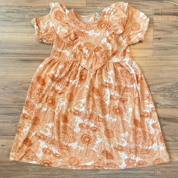 Size 7 Kate Quinn bamboo sunflower print dress