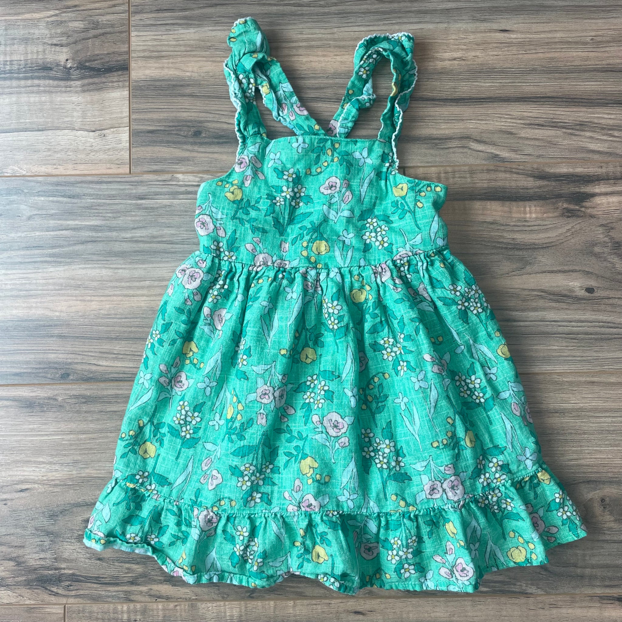 3T Cat & Jack green floral dress Young Ones Kids Resale Store 3T Cat & Jack green floral dress Young Ones Kids Resale Store