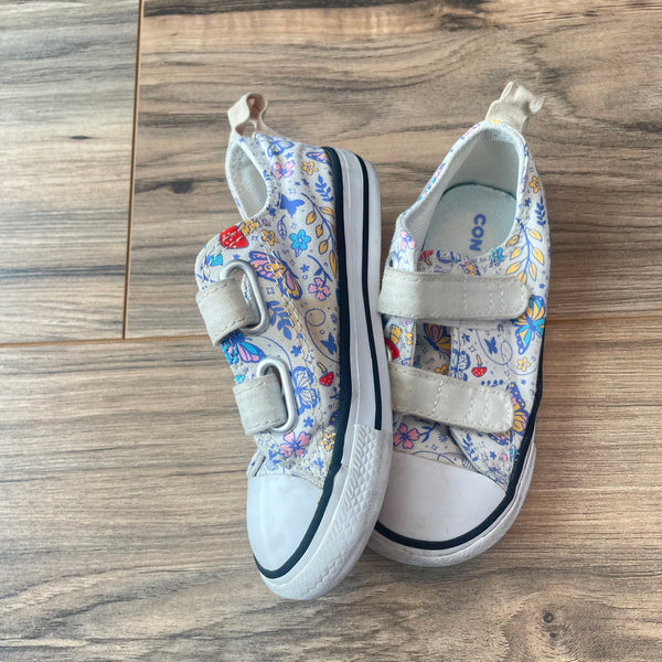 7C Converse butterfly velcro sneakers