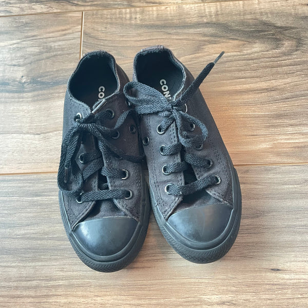 Size 11 Converse black monochrome sneakers