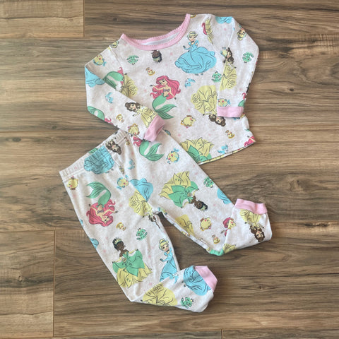 3T Disney princesses pajama set