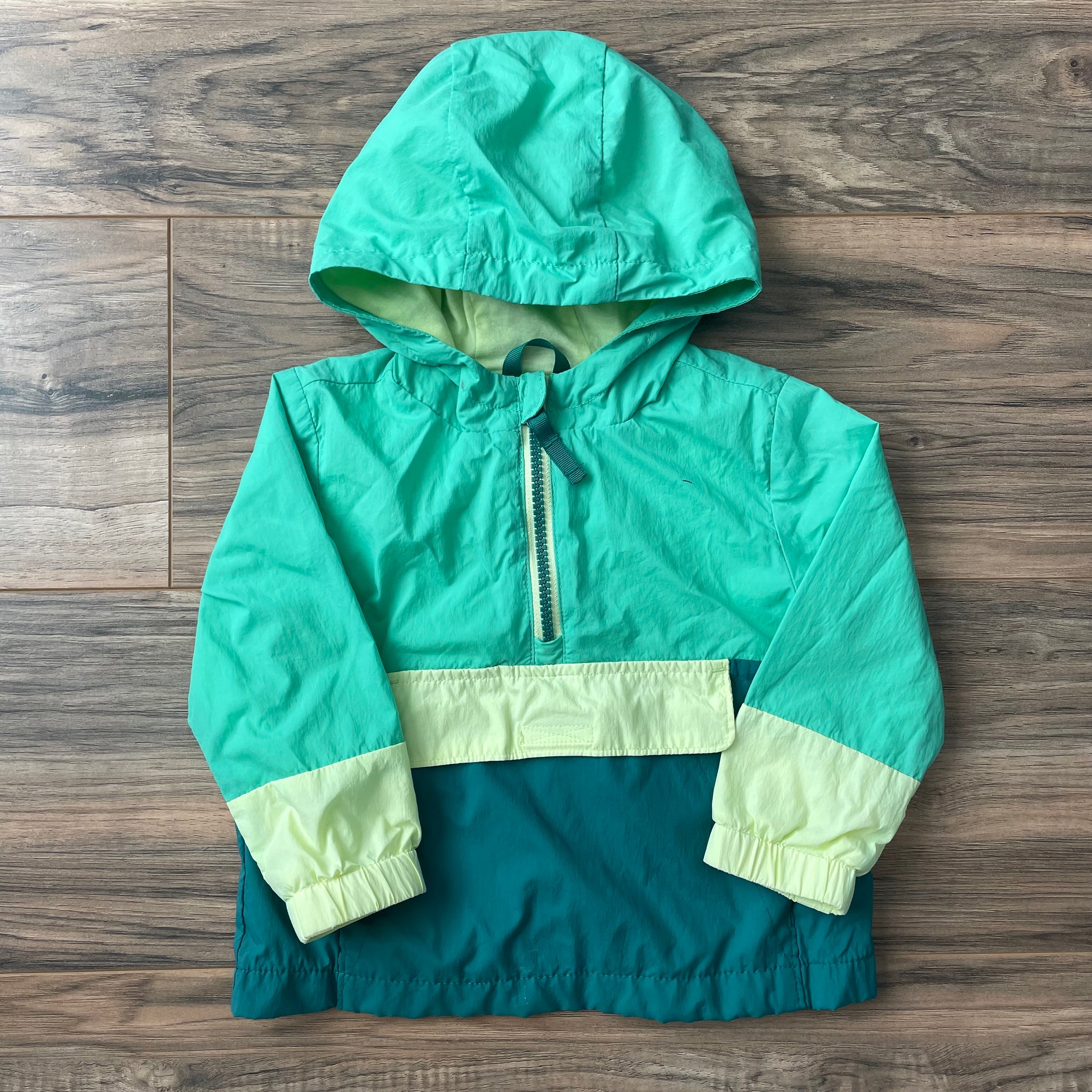 18m Cat & Jack color block hooded windbreaker