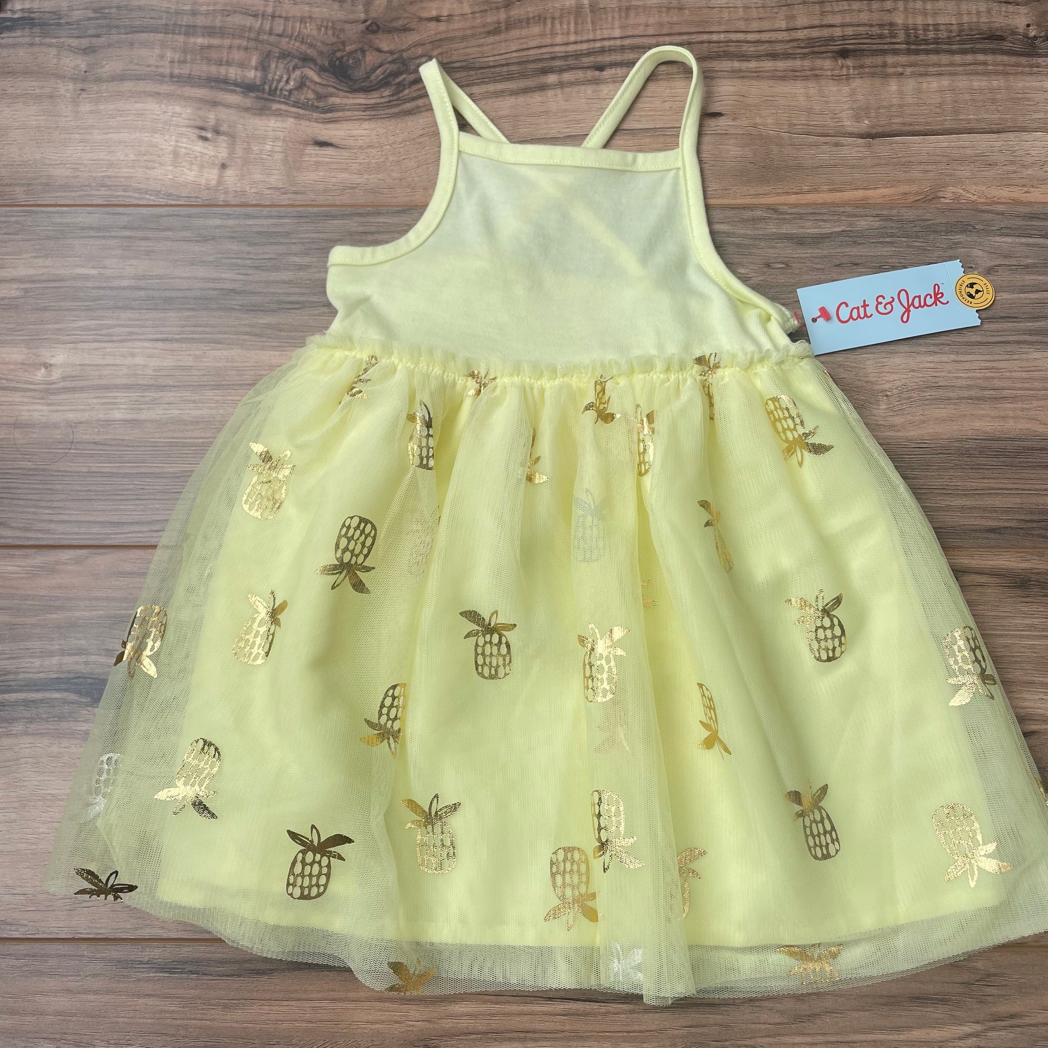 NEW 2T Cat & Jack pineapple print dress
