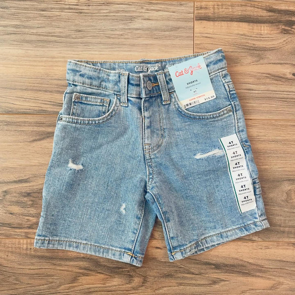 NEW 4T Cat & Jack denim shorts