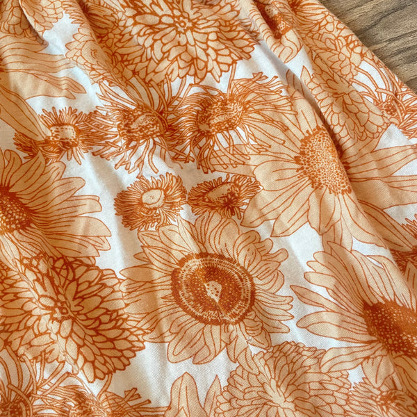 Size 7 Kate Quinn bamboo sunflower print dress