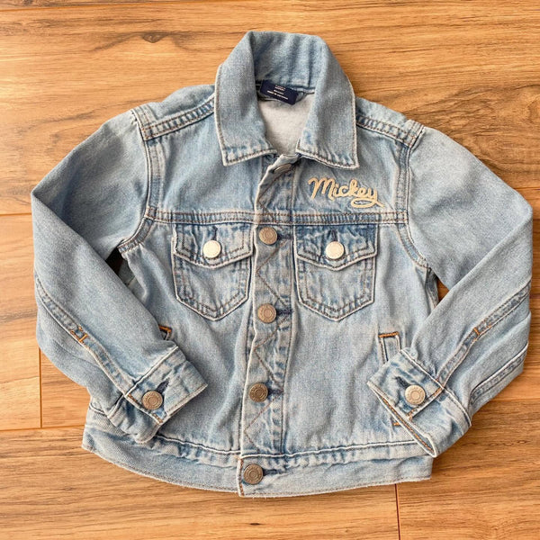 Size 3 GAP x Disney Mickey Mouse denim jacket — photo 2
