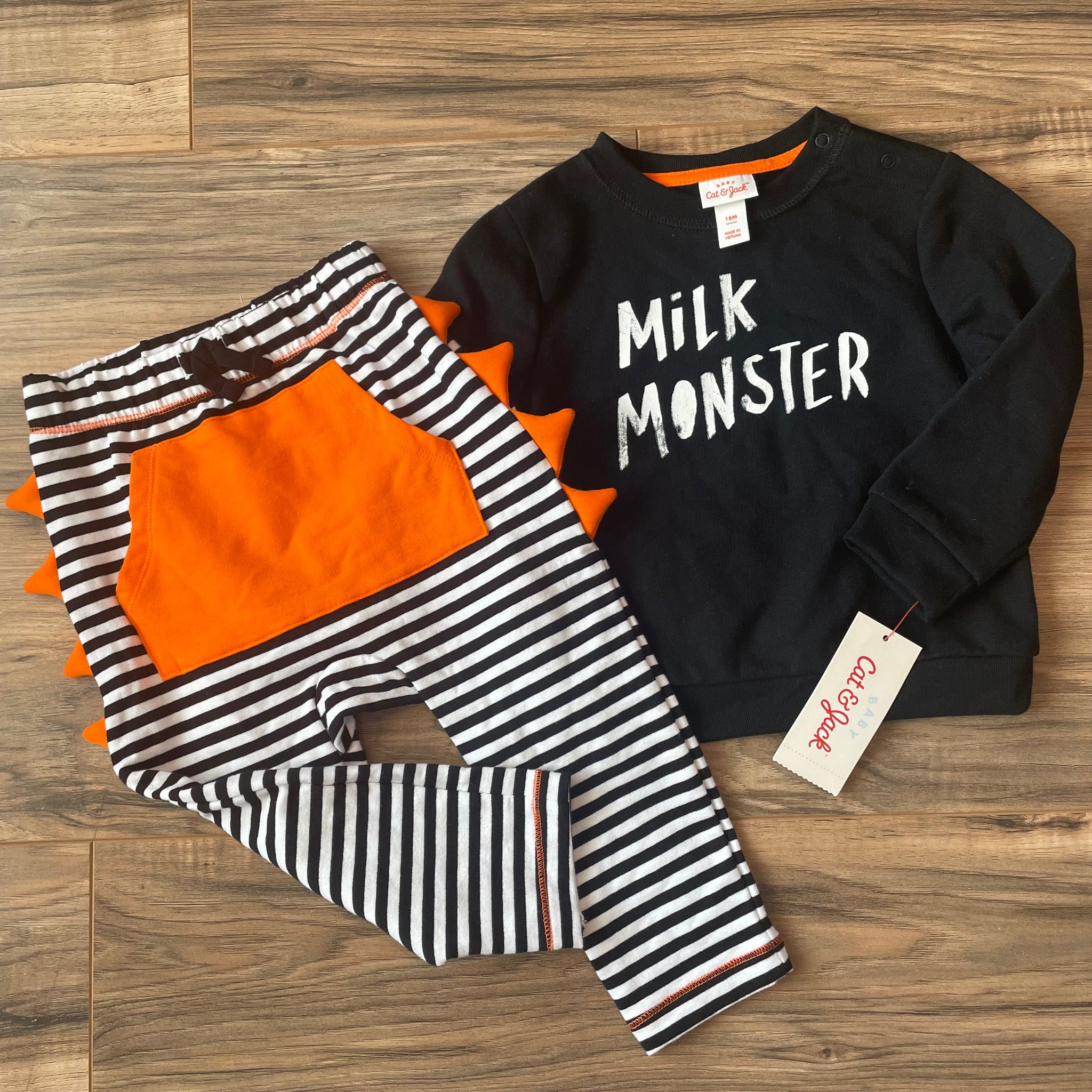 NEW 18m Cat & Jack Milk Monster set