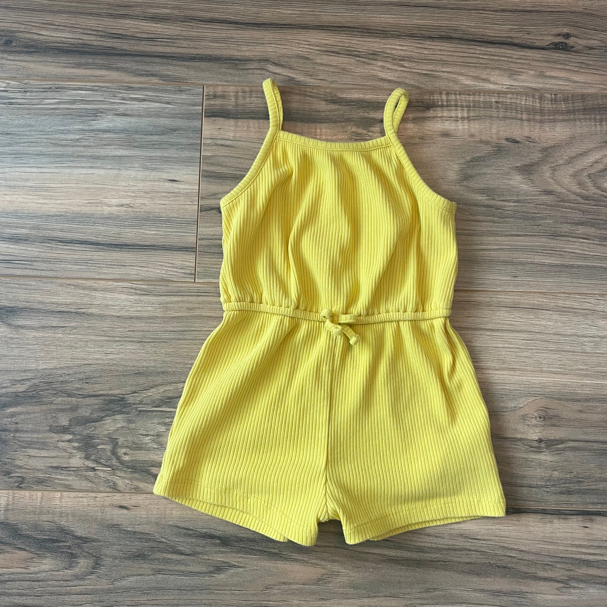 18/24m Old Navy yellow ribbed romper