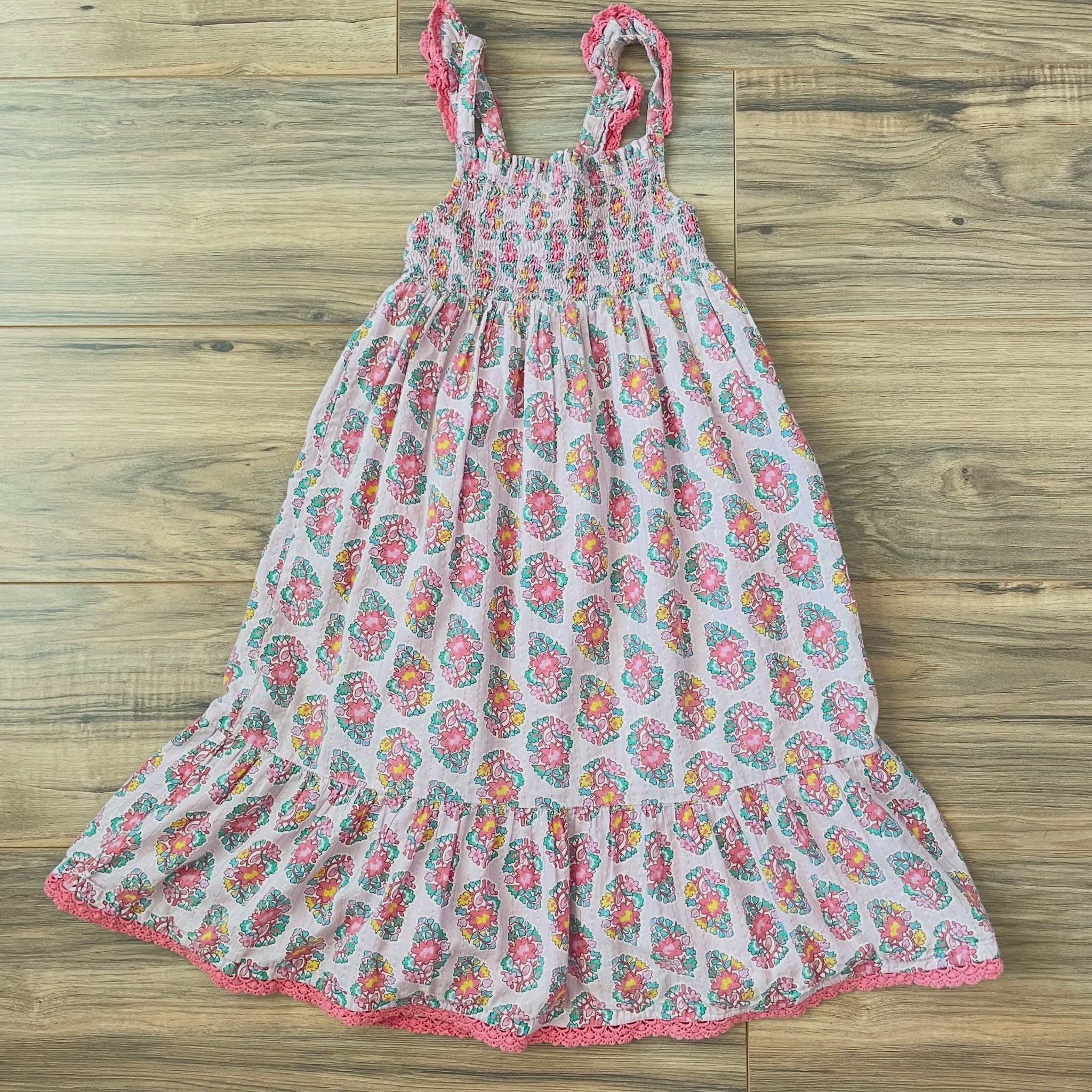 mini boden smocked dress 6/7x comparable floral maxi w/metallic piping – Young Ones Kids Resale Store Dresses | Jersey Dress flare mini dress makes Women's Mini Dress Select Coat Size:EU54/US44