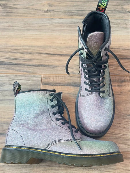 NEW 4Y Dr. Martens 1460 Nebula Glitter boots