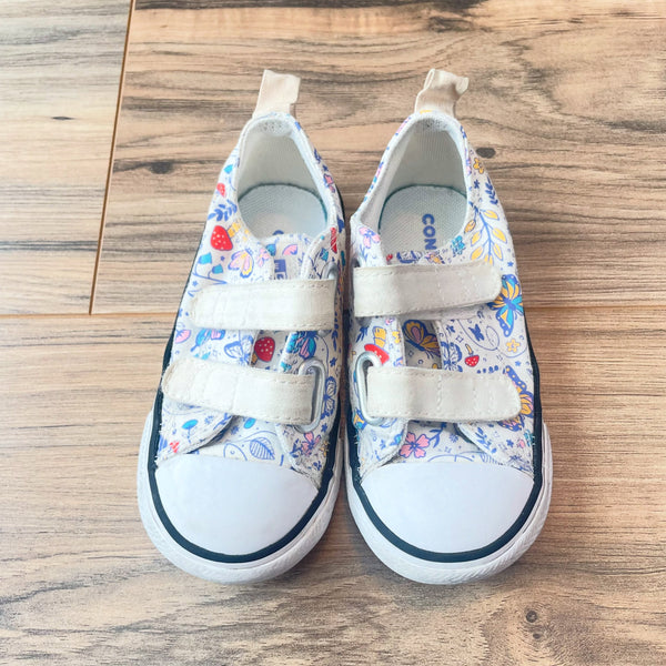7C Converse butterfly velcro sneakers