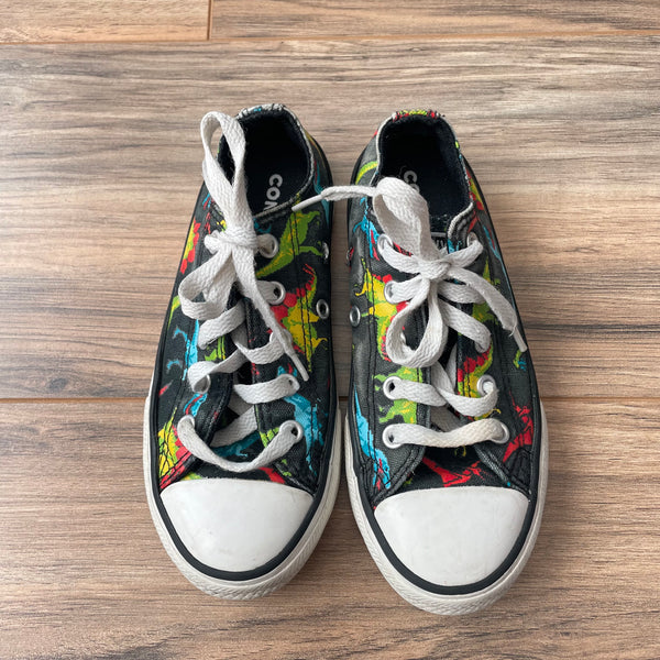 Size 12 Converse dinosaur print sneakers