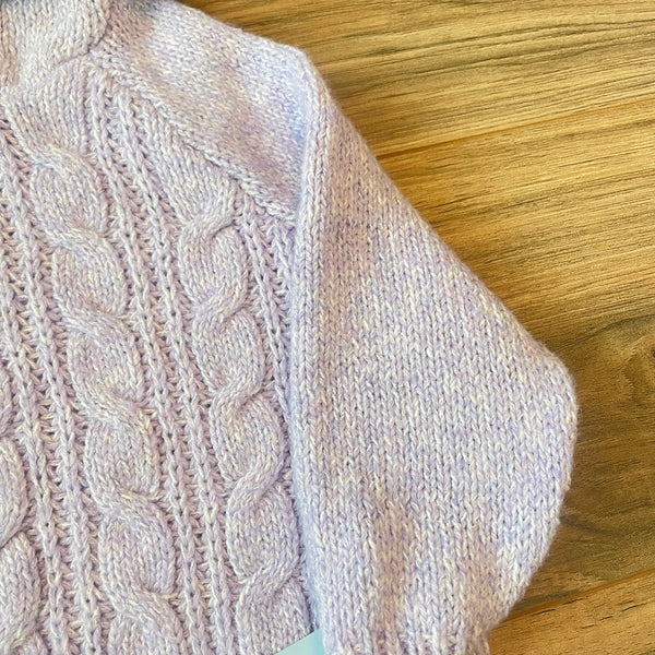 NEW 12/18m Cat & Jack lavender sparkle hooded sweater