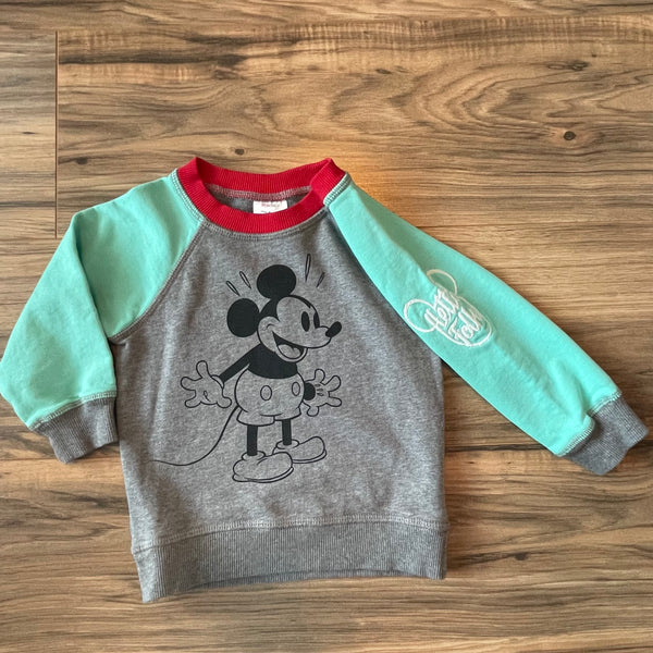 2T Hanna Andersson x Disney Mickey Mouse sweatshirt