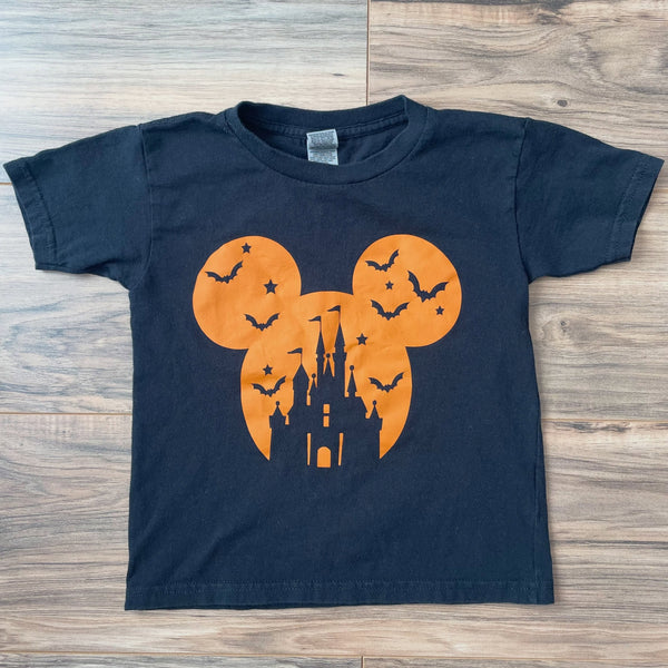 4T custom Disney Halloween shirt w/front & back details