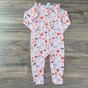 NEW 18/24m Old Navy pink spooky Halloween romper