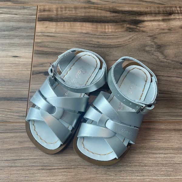 Size leather Salt Water Sandals (sliver metallic) - Main Image