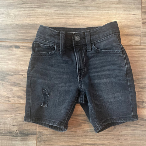 5T Old Navy black distressed denim shorts