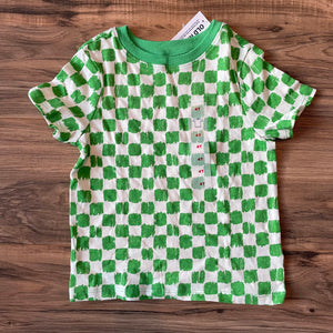 NEW 4T Old Navy green checkered shirt