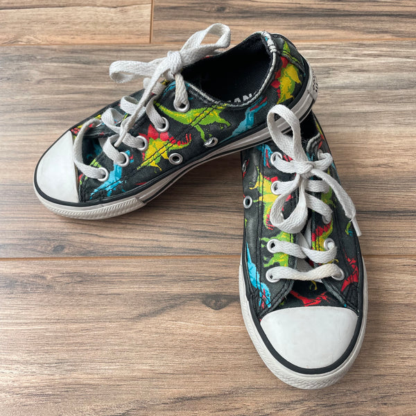 Size 12 Converse dinosaur print sneakers