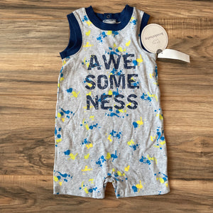 NEW 6/9m Koala Baby Awesomeness paint splatter romper