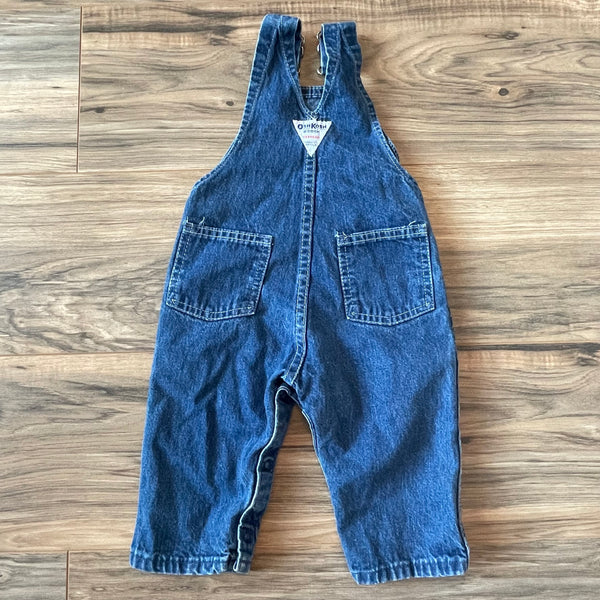 18m OshKosh vintage denim overalls (paper tag)