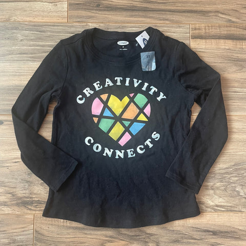NEW 3T Old Navy Creativity Connects shirt