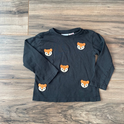 12-18m ZARA fox appliqué shirt