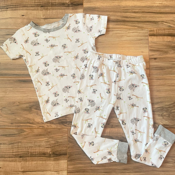 4T Burt’s Bees koala print organic cotton pajama set