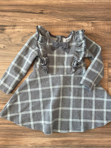 2T Janie & Jack plaid ruffle dress