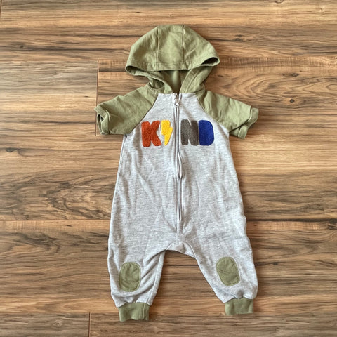 6/9m Minibean hooded KIND romper