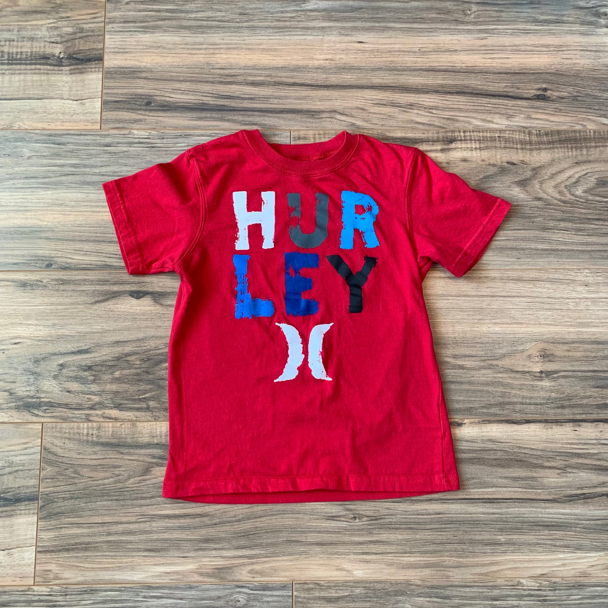 6x Hurley Red Graphic Short Sleeve T-Shirt