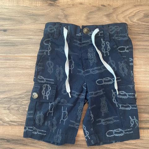 3/4T Unbranded Blue Sailor Cargo Shorts
