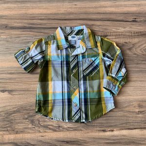 12-18m Old Navy Plaid Green Blue Yellow Casual Button-Up Shirt Young Ones Kids Resale Store 12-18m Old Navy Plaid Green Blue Yellow Casual Button-Up Shirt Young Ones Kids Resale Store