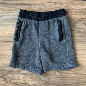 18-24m Baby Gap Heather Gray Zipper Pocket Sweat Shorts