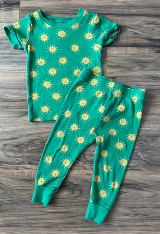 12-18m Old Navy green sunshine pajamas