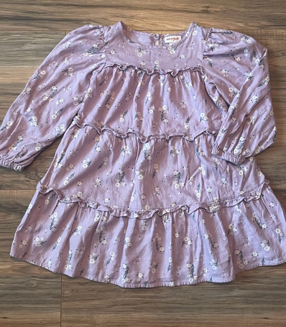 Size Small (6/6x) Cat & Jack long sleeve lavender floral dress