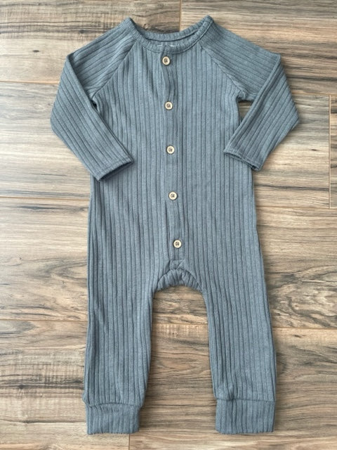 18m Grayson Collective gray ribbed onesie
