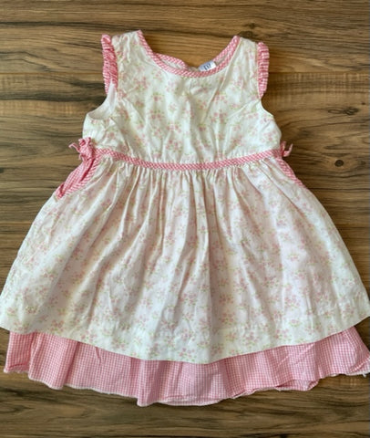 12-18m GAP gingham/floral dress