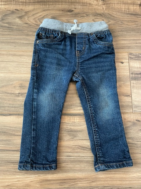 12m Cat & Jack dark wash skinny jeans