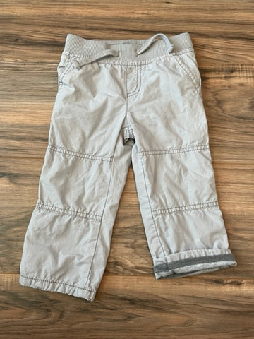 18-24m Crazy 8 khaki pull-on lined athletic pants