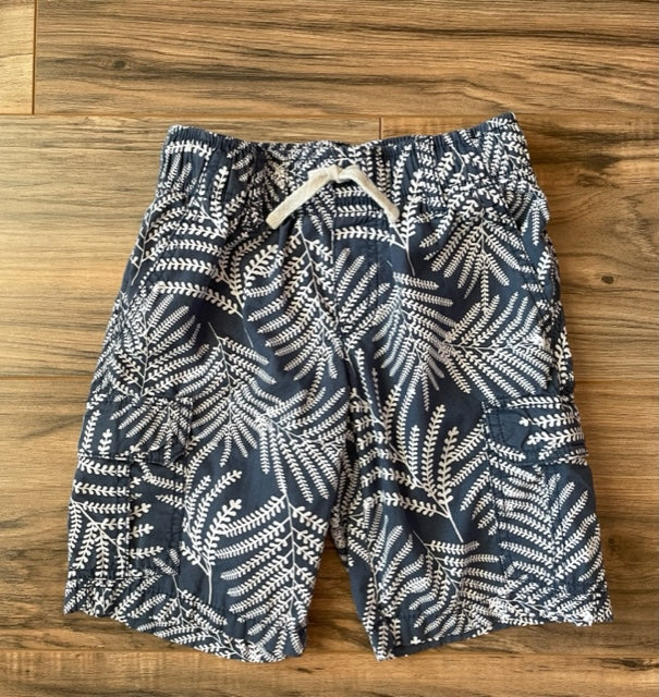 Size 6 Gymboree blue palm shorts w/ pockets and cargo pockets