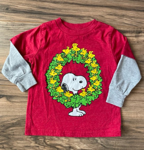 18m Peanuts Gang L/S Snoopy + Woodstock Christmas shirt